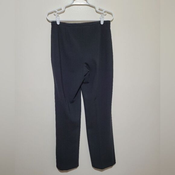 Calvin Klein Black Straight Leg Wool Blend Pants - Picture 2 of 4